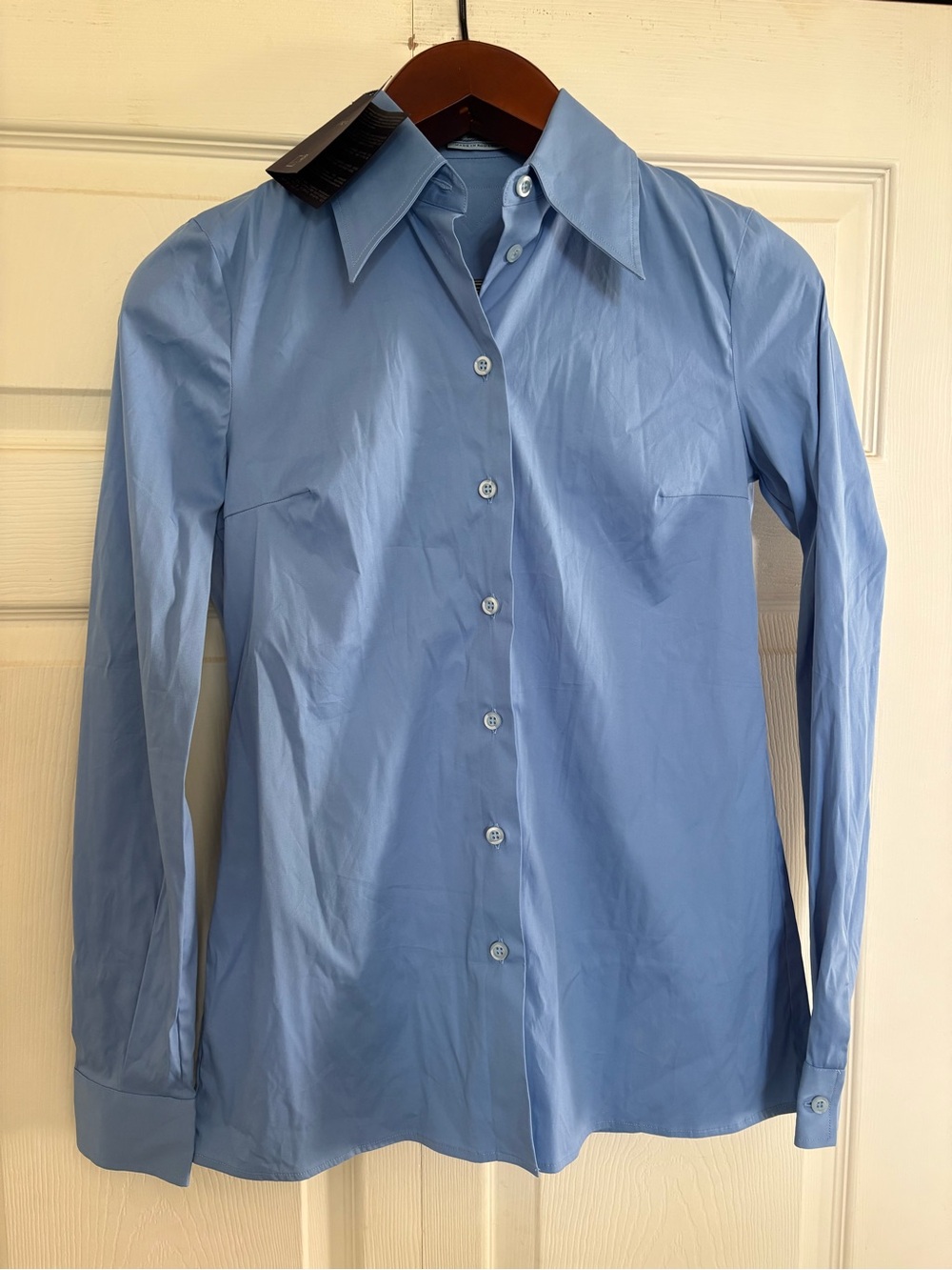 NWT Prada Women’s Triangle Logo Dress Shirt